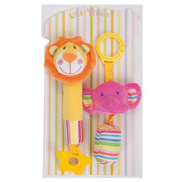 Teething Rattle for Babies 2 Units 18 cm