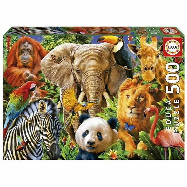 Animals Puzzle Educa 500 Pieces