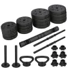 Reguleeritav hantlite komplekt Springos FA1672, 30 kg, kang + raskused, must