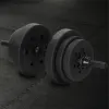 Adjustable dumbbell set Springos FA1672, 30 kg, bar + weights, black