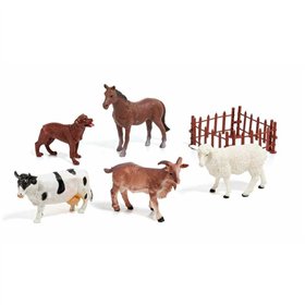 Set of Farm Animals Moltó 6 Pieces Plastic