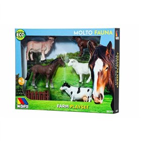 Set of Farm Animals Moltó 6 Pieces Plastic