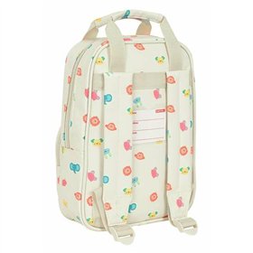 Child bag The Avengers Animals Cream With handles