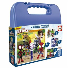 4-Puzzle Set Spidey Briefcase Progressive difficulty