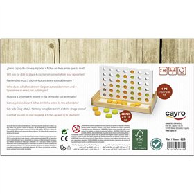 Board game Cayro 42 Pieces 4 in a Row 28,5 x 17 x 4 cm