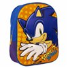 3D School Bag Sonic Blue 25 x 31 x 9 cm Orange