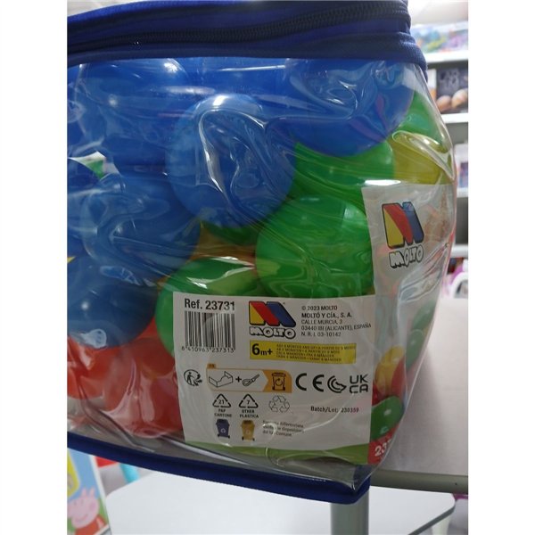 Balls Moltó Multicolour 100 Units