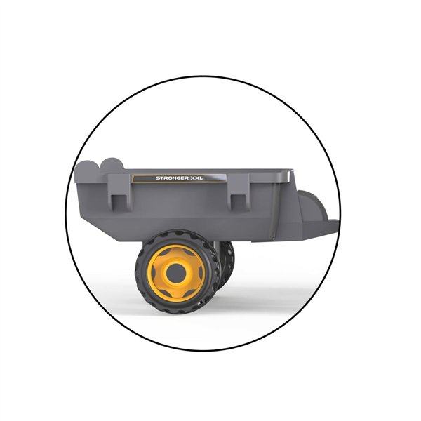 Pedal Tractor Smoby Stronger XXL Grey 161 x 56 cm Trailer