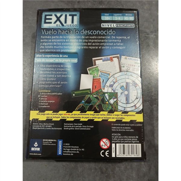 Board game Devir Exit Vuelo hacia lo desconocido ES