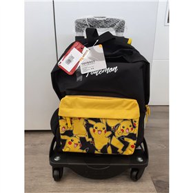 School Rucksack with Wheels Pokémon Pikachu 42 x 31 x 13,5 cm