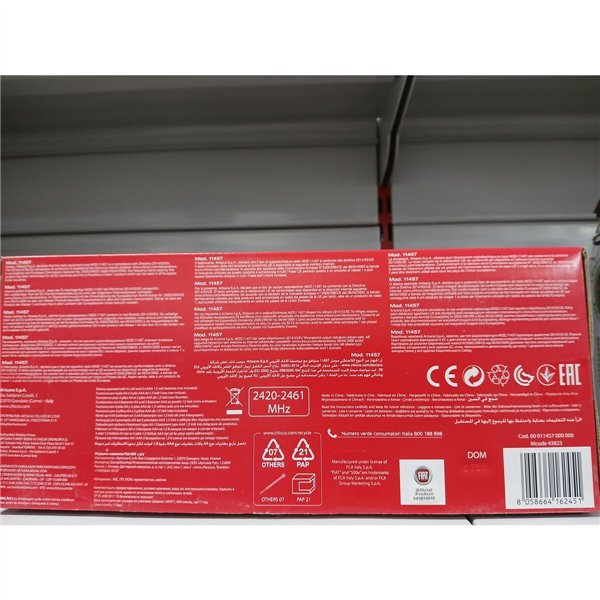 Remote-Controlled Car Chicco Fiat 500 Red 14 x 13,5 x 21 cm