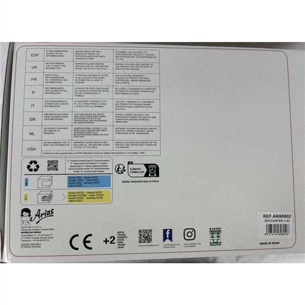 Baby doll Arias Andie 40 cm