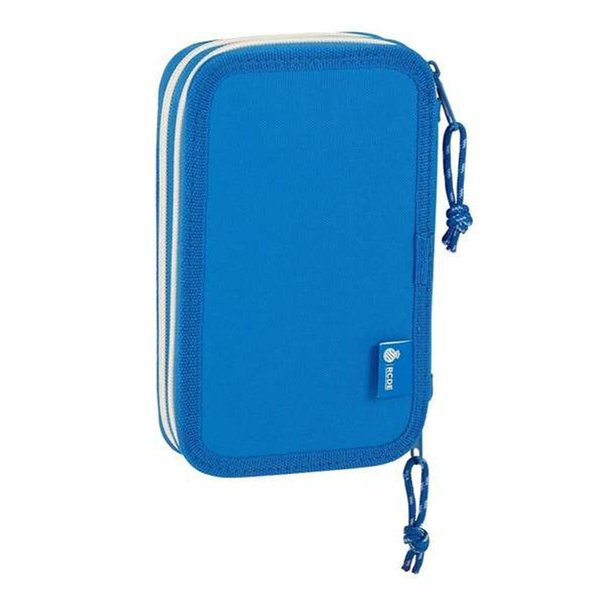 Double Pencil Case RCD Espanyol Blue White 12,5 x 19,5 x 4 cm