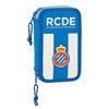 Double Pencil Case RCD Espanyol Blue White 12,5 x 19,5 x 4 cm