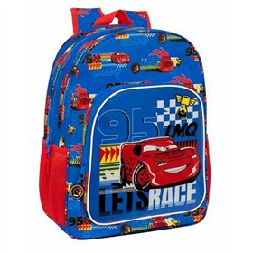 School Bag Cars Race Ready Blue 33 x 42 x 14 cm