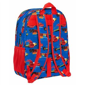 School Bag Cars Race Ready Blue 33 x 42 x 14 cm
