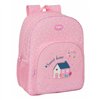 School Bag Glowlab Kids Sweet Home Pink 33 x 42 x 14 cm