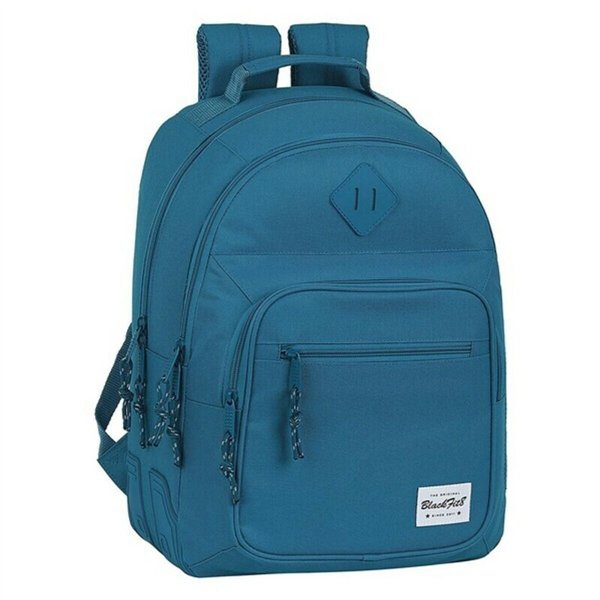 School Bag BlackFit8 Egeo Blue 32 x 42 x 15 cm
