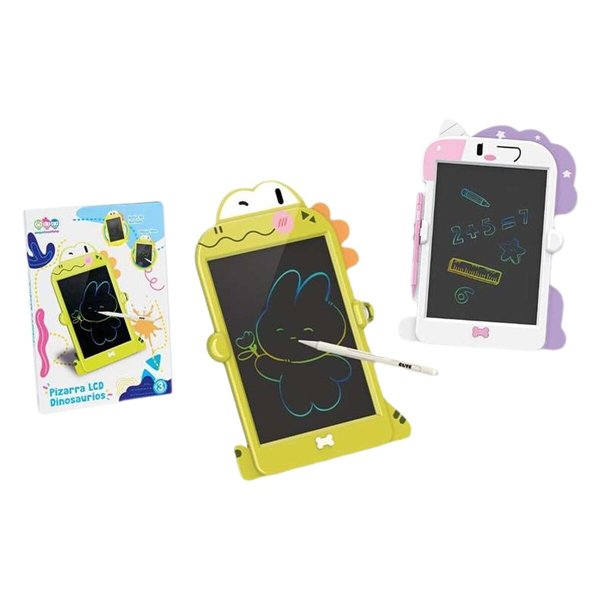 LCD Writing and Drawing Tablet White Green 32 x 23 cm