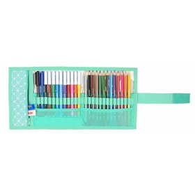 Pencil Case Glow Lab Pepa Green 20 x 7 cm Roll-up