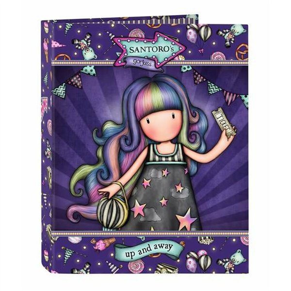 Ring binder Gorjuss Up And Away Purple 26,5 x 33 x 4 cm
