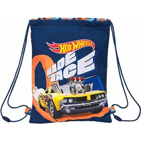 Backpack with Strings Hot Wheels Speed club Orange Navy Blue 26 x 34 x 1 cm