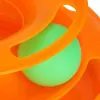Interactive Cat Toy Ball Tower Carousel Springos PA0330 Orange