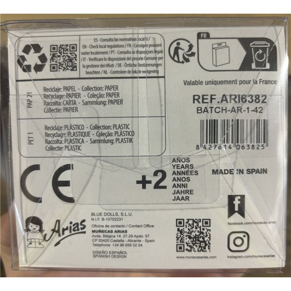 Dolls’ shoes Arias Pink 40 cm