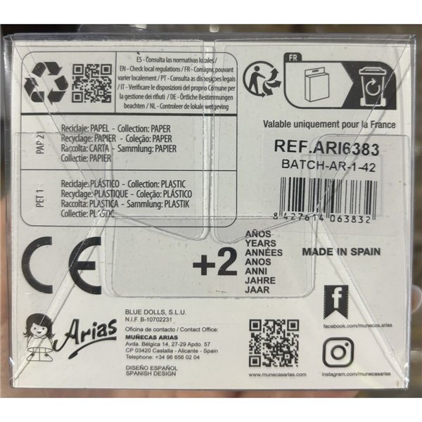 Dolls’ shoes Arias Green 40 cm