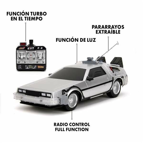 Remote-Controlled Car Back to the Future Delorean Silver 1:16