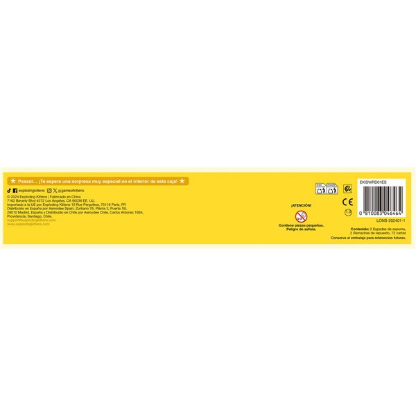 Board game Asmodee Vamos a pegarnos con espadas de mentira