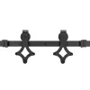 Stumdomų durų sistema Springos HA5002, 183 cm, bėgelis iki 100 kg, barn door, plienas, juoda