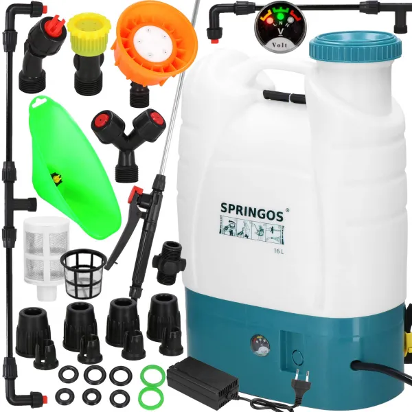 Electric Plant Sprayer Springos GA0059, Battery-Powered Garden Sprayer, 16L