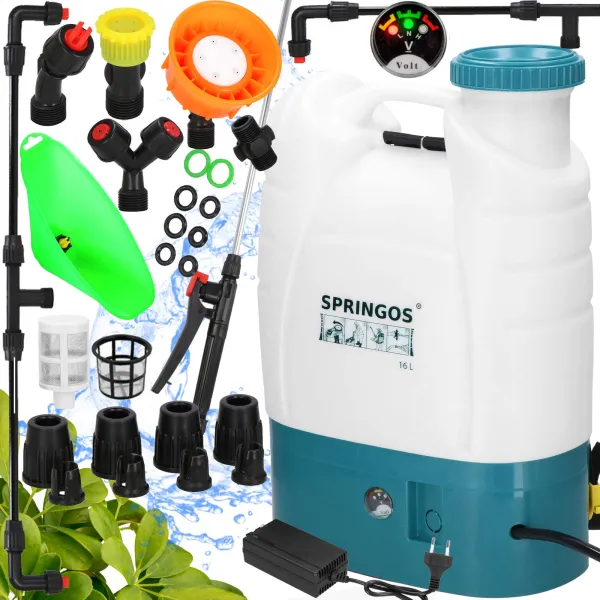 Electric Plant Sprayer Springos GA0059, Battery-Powered Garden Sprayer, 16L