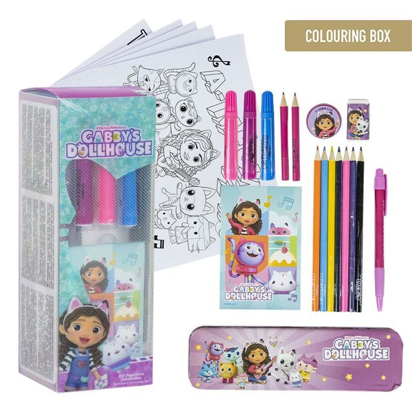 Stationery Set Gabby's Dollhouse 24 Pieces