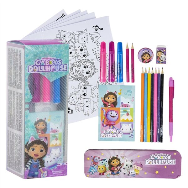 Stationery Set Gabby's Dollhouse 24 Pieces