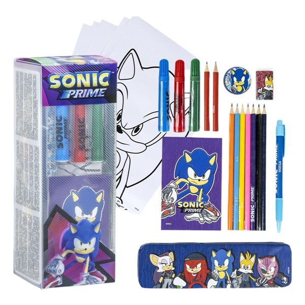 Stationery Set Sonic 24 Pieces