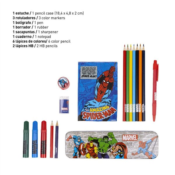 School Set Marvel 16 Pieces