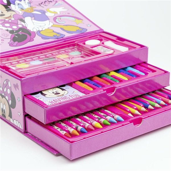 Stationery Set Minnie Mouse Pink Briefcase