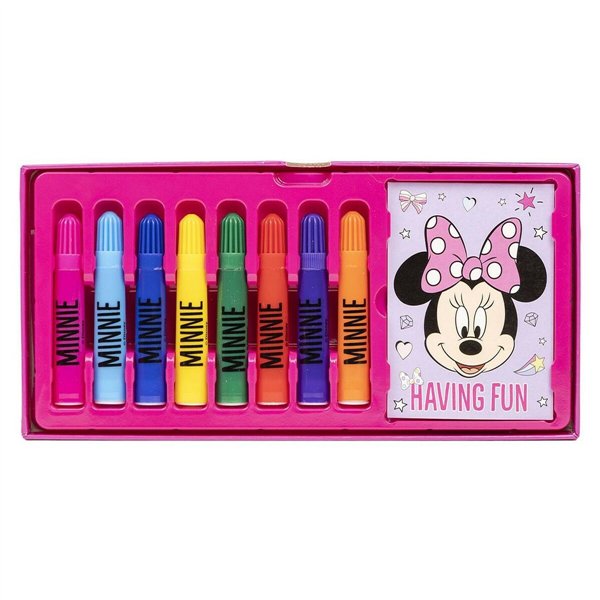 Stationery Set Minnie Mouse Pink Briefcase