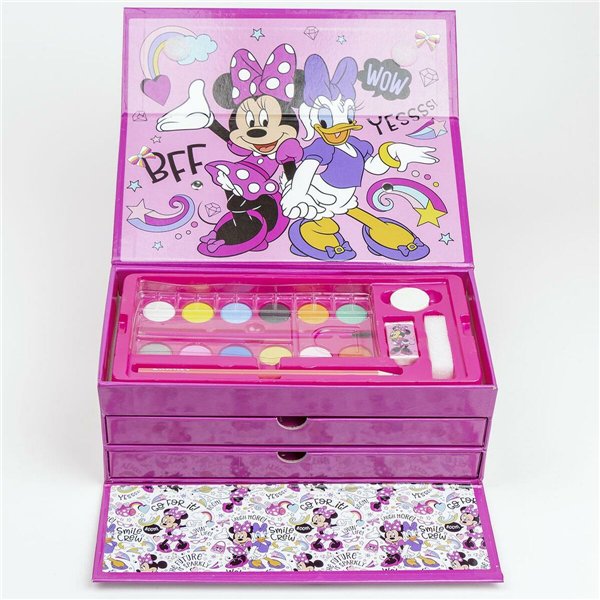 Stationery Set Minnie Mouse Pink Briefcase