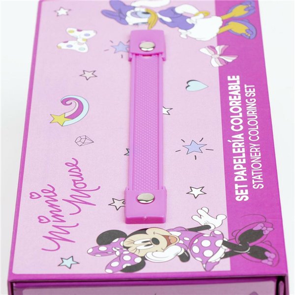 Stationery Set Minnie Mouse Pink Briefcase
