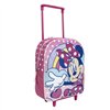School Rucksack with Wheels Minnie Mouse