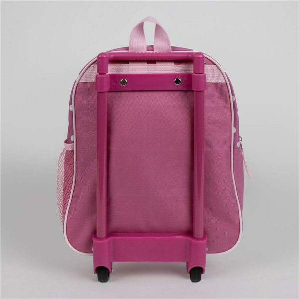 School Rucksack with Wheels Minnie Mouse
