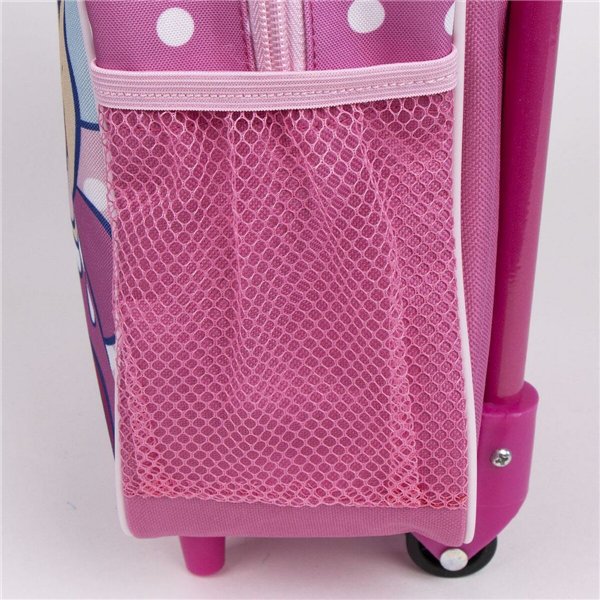 School Rucksack with Wheels Minnie Mouse