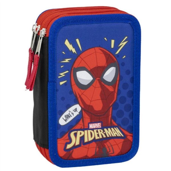 Triple Pencil Case Spider-Man