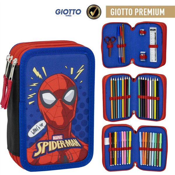 Triple Pencil Case Spider-Man