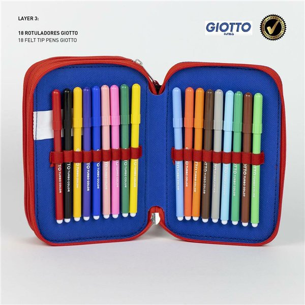 Triple Pencil Case Spider-Man