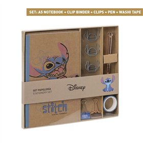 Stationery Set Stitch Blue 10 Pieces (6 Pieces)