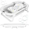 Portable Baby Bath Springos SB0060 40 L white-grey with cushion, plug and thermometer